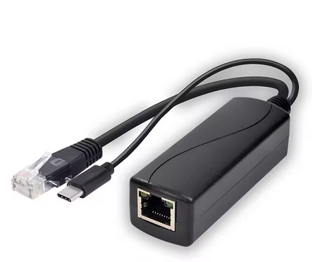 POE Splitter 48V bis 5V 12V USB Typ-C
